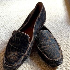 Donald Pliner leopard print loafers
